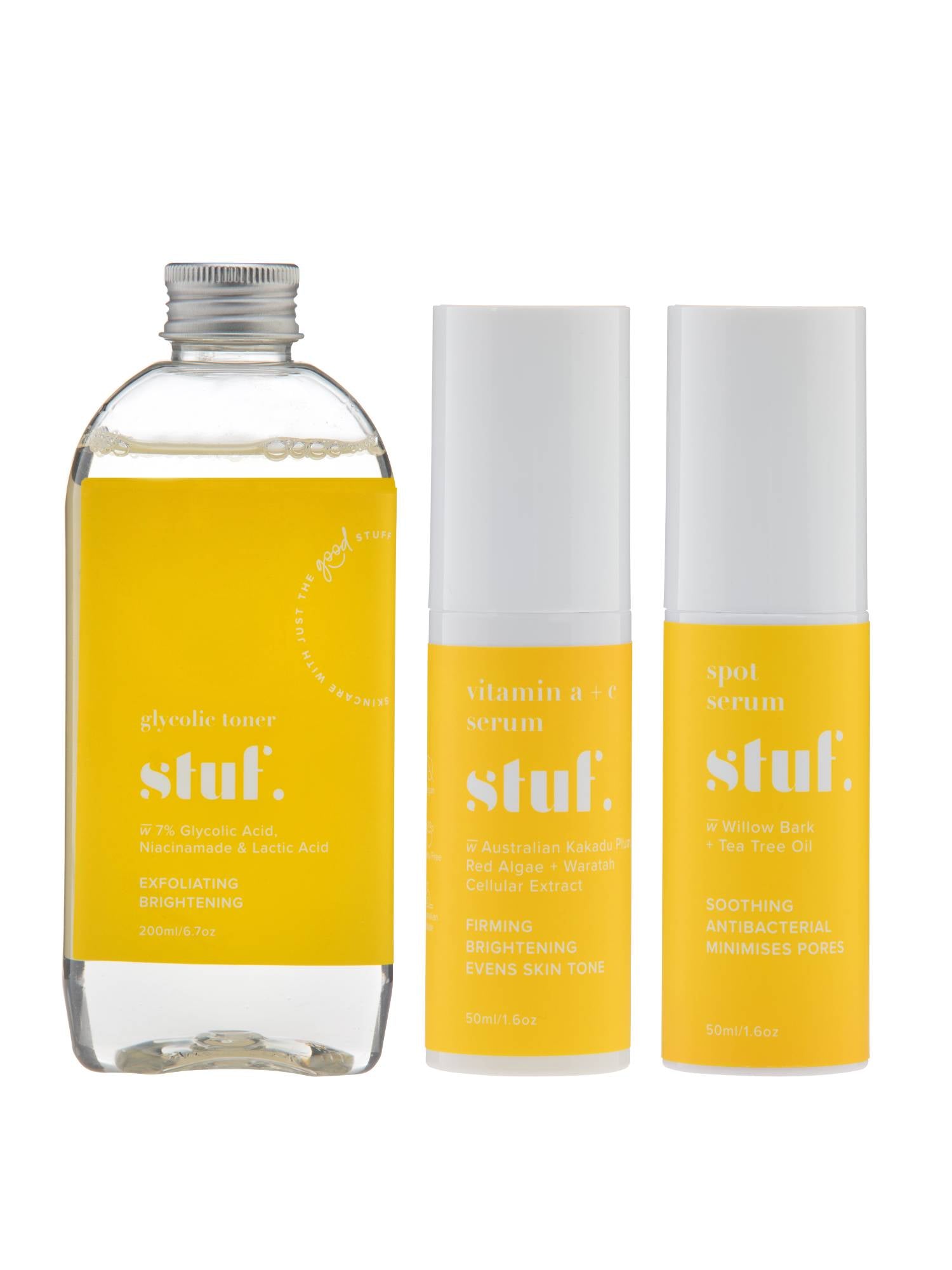 The Acne Kit - 3 Step Clearing Kit for Acne prone skin - stufskin.com